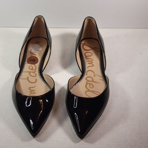Sam Edelman Rodney Black patent D'orsay Flats